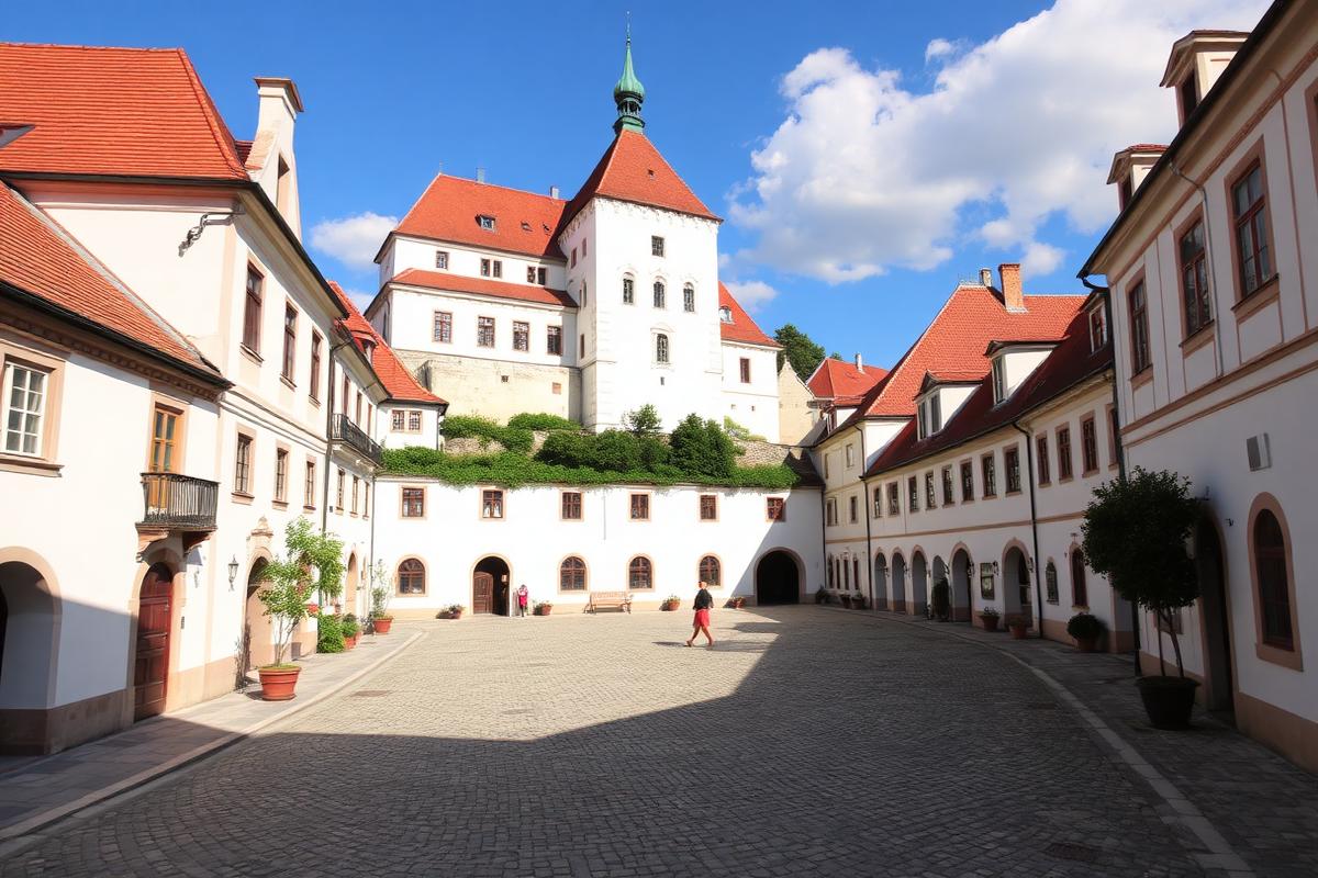 The baroque old town and castle of Varaždin